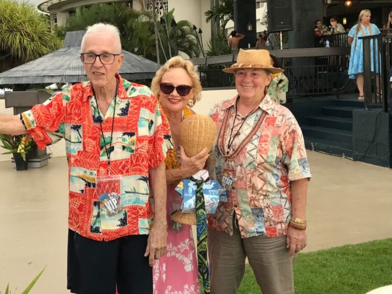 Honoring Kona Residents, Gwen and Evan Olins owners of Flamingos and Hula Heaven